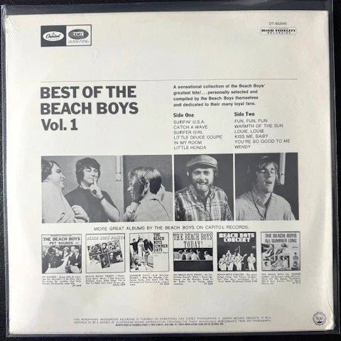 The Beach Boys ‎– Best Of The Beach Boys - Vol. 1 (Used) - Maple City Music