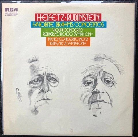 Brahms / Heifetz, Rubinstein – Favorite Brahms Concertos (Used) - Maple City Music