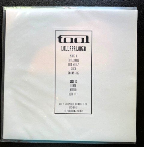 Tool – Lollapalooza (Translucent Green LP, Unofficial, 2013, Not On Label) - Maple City Music