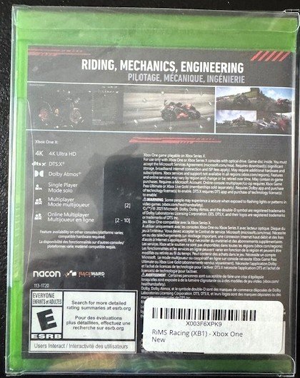 Xbox One RiMS Racing (New)