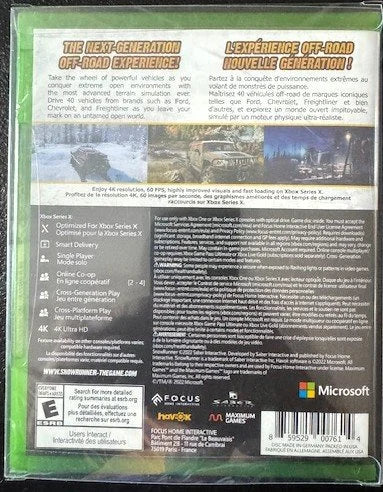 Xbox One SnowRunner (New)