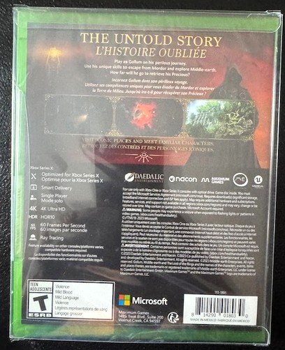 Xbox Series X Lord of the Rings: Gollum (New)