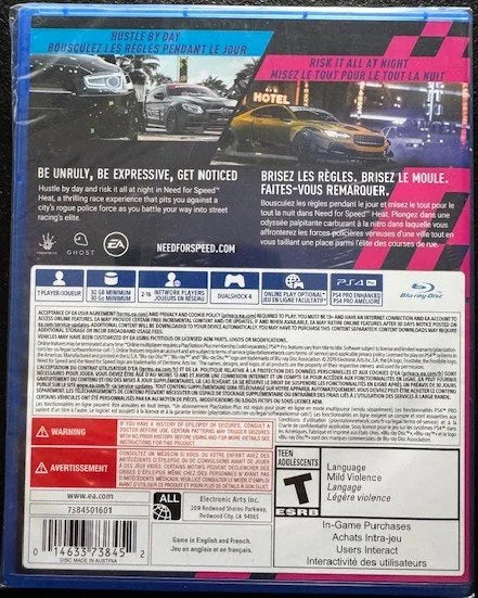 PS4 Need for Speed Heat (New)