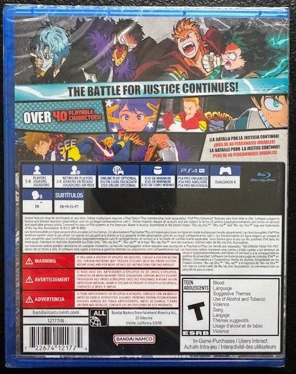 PS4 My Hero One's Justice 2 (New)