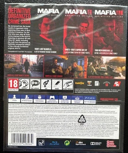 PS4 Mafia Trilogy (New)