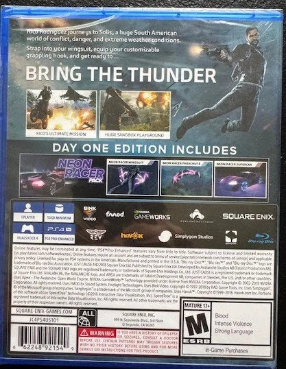 PS4 Just Cause 4 (New)