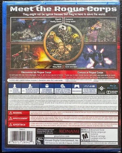 PS4 Contra Rogue Corps (New)