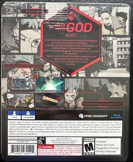 PS4 Anonymous; Code [SteelBook Launch Edition] (New)
