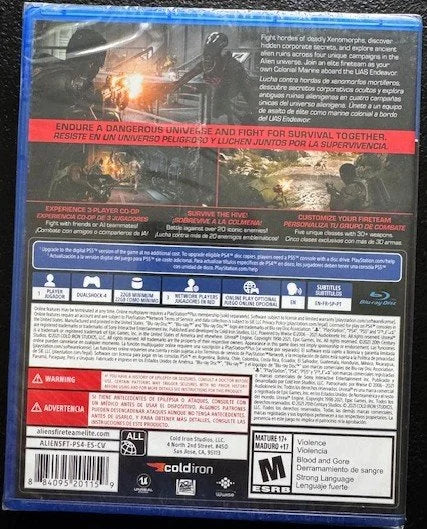 PS4 Aliens: Fireteam Elite (New)