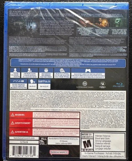 PS4 Dark Pictures: The Devil in Me (New)