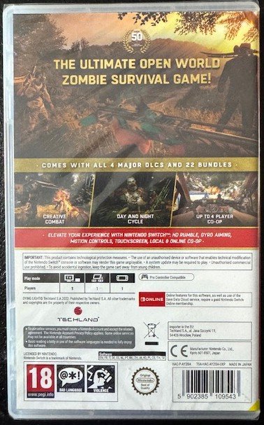 Nintendo Switch PAL Dying Light: Definitive Edition (New)