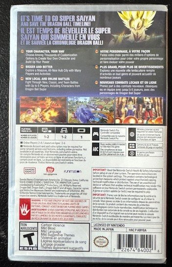 Nintendo Switch Dragon Ball Xenoverse 2 (New)