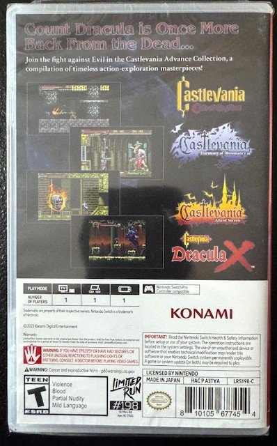 Nintendo Switch Castlevania Advance Collection (New)
