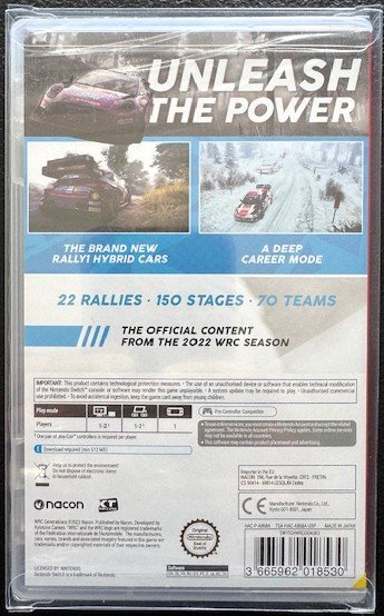 Nintendo Switch WRC Generations (New)