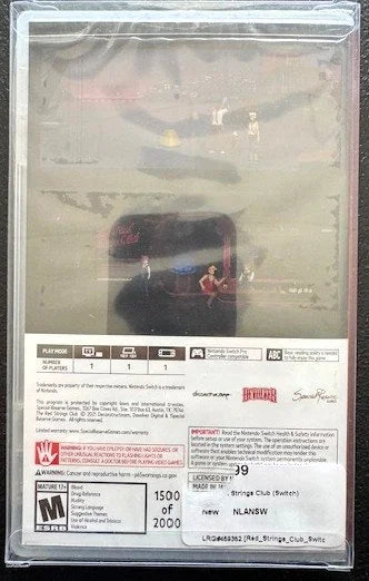 Nintendo Switch The Red Strings Club [Limited Run] (New)