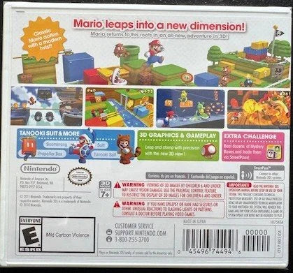 Nintendo 3DS Super Mario 3D Land (New)