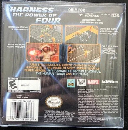 Fantastic 4 (Game Boy Advance, 2005, Activision AGB-BF4E-USA)