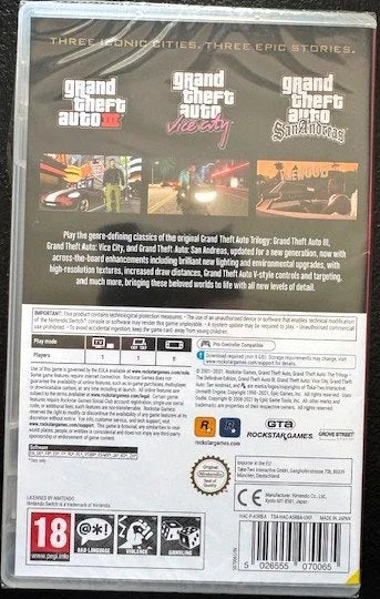 Nintendo Switch Grand Theft Auto: The Trilogy [Definitive Edition] (New)