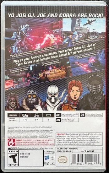 Nintendo Switch G.I. Joe: Operation Blackout (Used)