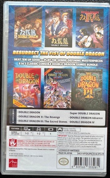 Nintendo Switch Asian English Double Dragon Collection (New)