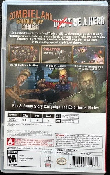 Nintendo Switch Zombieland Double Tap Roadtrip (Used)