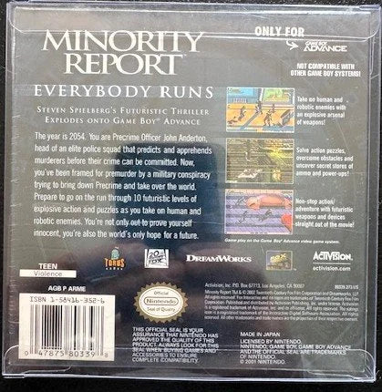 Minority Report (Game Boy Advance, 2002, Activision)