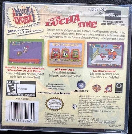 Mucha Lucha!: Mascaritas of the Lost Code (Game Boy Advance, 2003, Ubisoft)