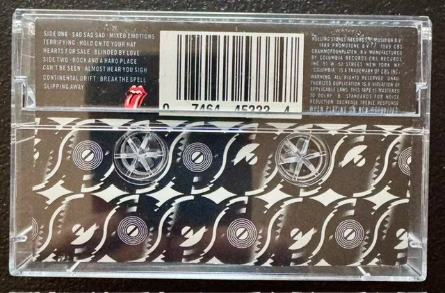 The Rolling Stones – Steel Wheels (Cassette, 1989, Rolling Stones Records 7464-45333-4)