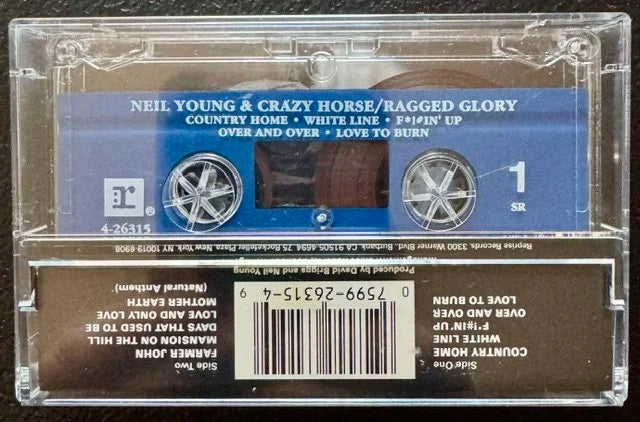 Neil Young & Crazy Horse – Ragged Glory (Cassette, 1990, Reprise Records 4-26315)