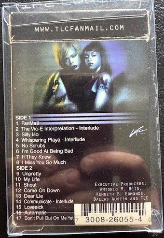TLC – Fanmail (Cassette, 1999, LaFace Records 73008-26055-4) - Maple City Music