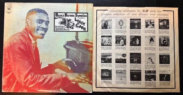 Leroy Carr – Blues Before Sunrise (Used) - Maple City Music