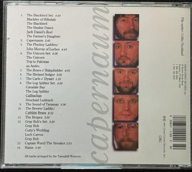 The Tannahill Weavers – Capernaum (CD, 2001, Green Linnet GLCD 1160) - Maple City Music
