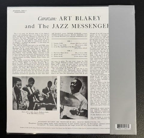Art Blakey & The Jazz Messengers – Caravan (Vinyl, LP, Album, Reissue, Stereo, 180g, 2024, Craft Recordings CR00717)