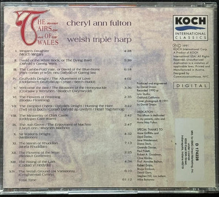 Cheryl Ann Fulton – The Airs Of Wales (CD, 1991, Koch International Classics D 174228) - Maple City Music