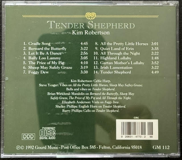 Kim Robertson – Tender Shepherd (CD, 1992, Gourd Music GM 112) - Maple City Music