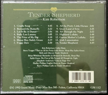 Kim Robertson – Tender Shepherd (CD, 1992, Gourd Music GM 112) - Maple City Music