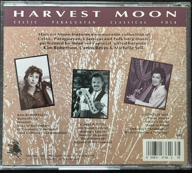 Kim Robertson, Carlos Reyes & Michelle Sell – Harvest Moon (CD, 1995, Gourd Music GM 116) - Maple City Music