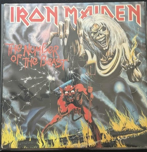 Iron Maiden – The Number Of The Beast (LP, Album, Winchester Pressing, 1982, Harvest ST-12202)