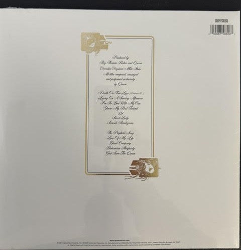 Queen – A Night At The Opera - 50th Anniversary Edition (Vinyl, LP, Album, Reissue, Half Speed Mastered, Crystal Clear, 180g, 2025, Hollywood Records D004842501)