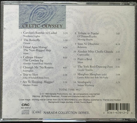 Various Artists – Celtic Odyssey: A Contemporary Celtic Journey (CD, 1993, Narada Collection Series ND-63912) - Maple City Music