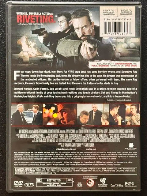 Pride and Glory (DVD, 2008, Warner Bros. / New Line Cinema)