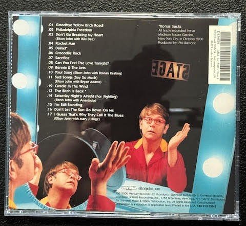 Elton John – One Night Only (The Greatest Hits) (CD, Universal Records 440 013 050-2) - Maple City Music