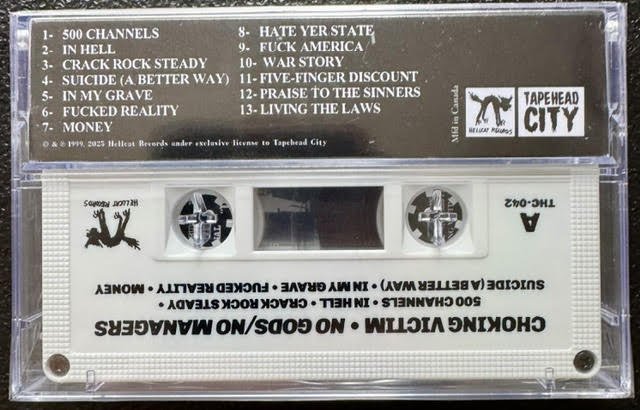 Choking Victim – No Gods / No Managers (Cassette, 2025, Hellcat THC-042)