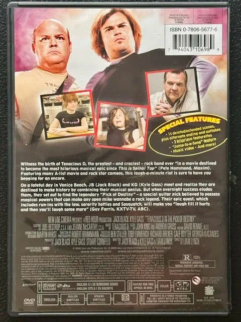 Tenacious D in The Pick of Destiny (DVD, 2006, New Line Cinema / Warner Bros.)