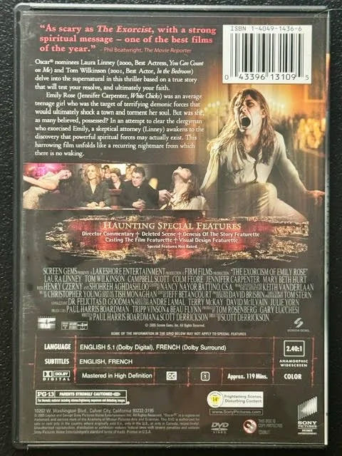 The Exorcism of Emily Rose – Special Edition (DVD, 2005, Screen Gems / Sony Pictures)