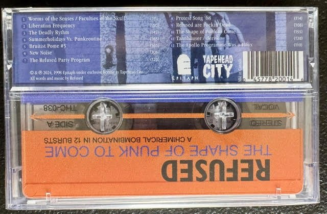 Refused – The Shape Of Punk To Come (Cassette, 2024, Epitaph THC-038)