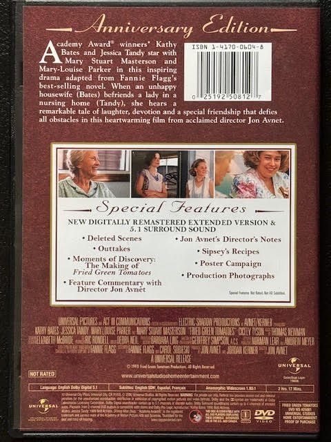 Fried Green Tomatoes (DVD, Anniversary Edition, Universal Studios Home Entertainment)