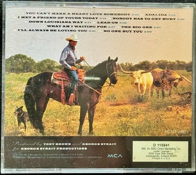 George Strait – Lead On (CD, 1994, MCA MCAD-11092)