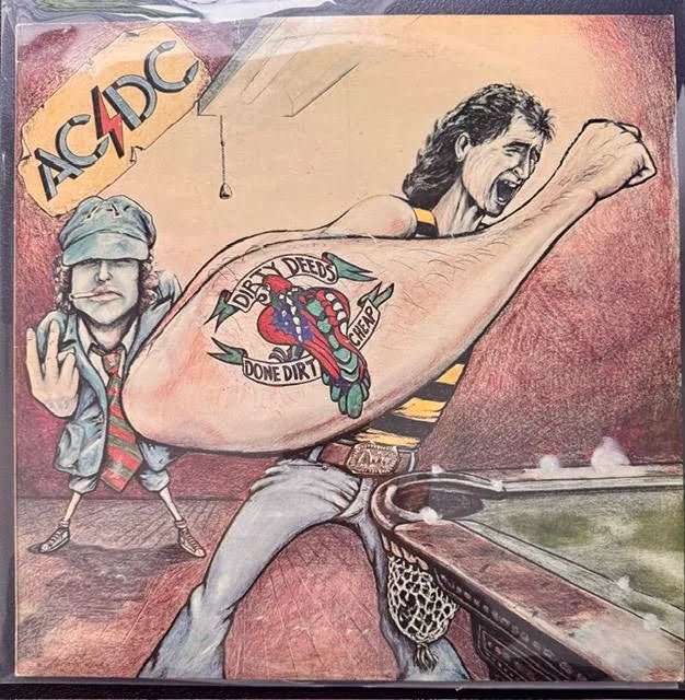 AC/DC – Dirty Deeds Done Dirt Cheap (LP, Album, 1976, Albert Productions APLP 020) - Maple City Music