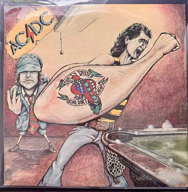 AC/DC – Dirty Deeds Done Dirt Cheap (LP, Album, 1976, Albert Productions APLP 020)